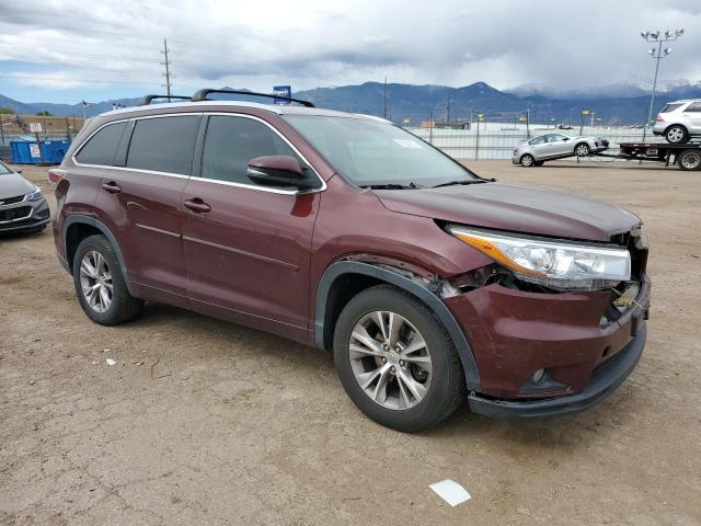 Vin: 5tdkkrfh0fs097839, lot: 57030755, toyota highlander xle 20154