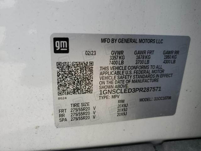 2023 CHEVROLET TAHOE C150 1GNSCLED3PR287571