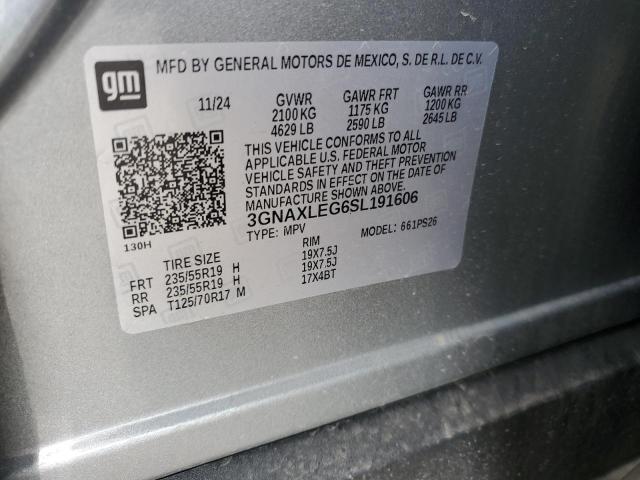 2025 CHEVROLET EQUINOX RS 3GNAXLEG6SL191606