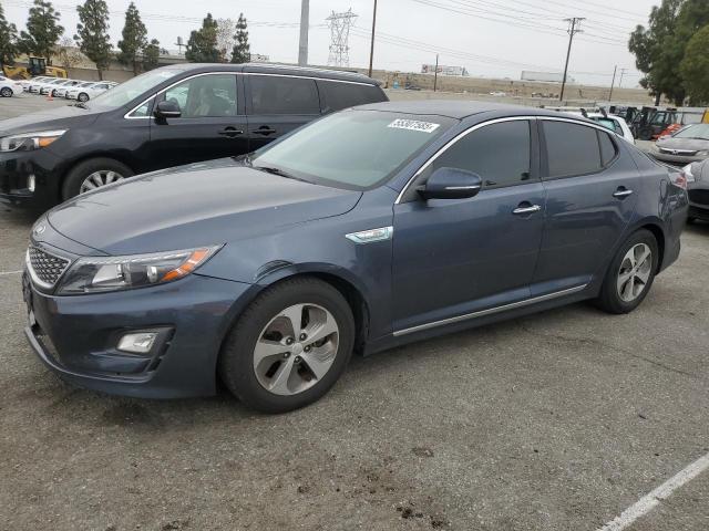 KIA OPTIMA HYB 2015 blue  hybrid engine KNAGM4AD2F5079501 photo #1