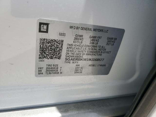 2021 BUICK ENCLAVE ES 5GAERBKW1MJ168577