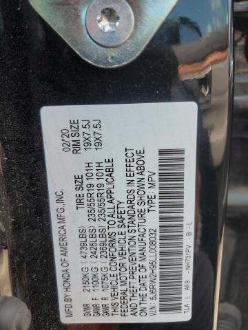 2020 HONDA CR-V TOURI - 5J6RW2H95LL008032