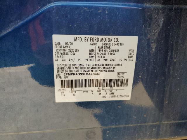 2020 FORD EDGE SE 2FMPK4G99LBA73533