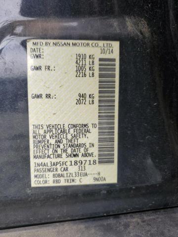 2015 NISSAN ALTIMA 2.5 - 1N4AL3AP5FC189718
