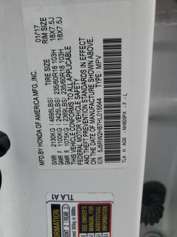 2017 HONDA CR-V EXL - 5J6RW2H87HL015644