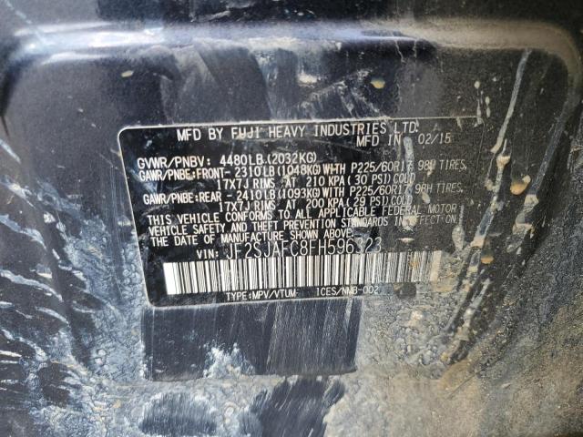 2015 SUBARU FORESTER 2 - JF2SJAFC8FH596323