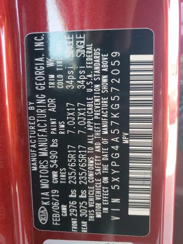 2019 KIA SORENTO LX - 5XYPG4A57KG572059