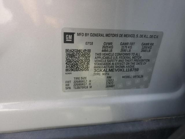 2019 GMC TERRAIN SL - 3GKALMEV0KL118759
