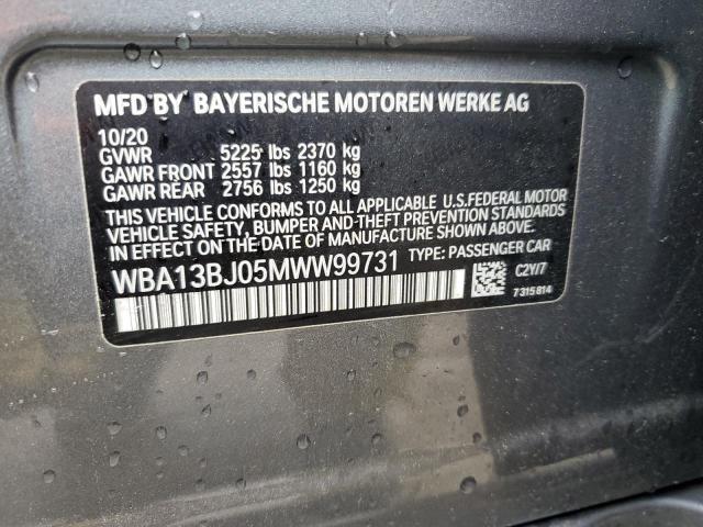 2021 BMW 530 XI WBA13BJ05MWW99731