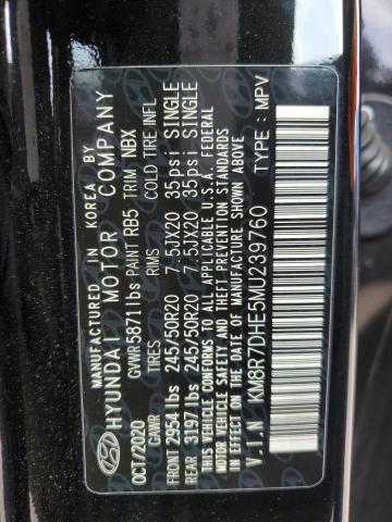 2021 HYUNDAI PALISADE C KM8R7DHE5MU239760