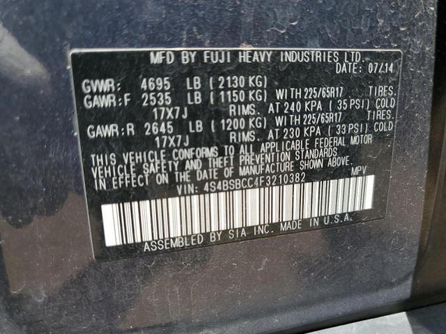 2015 SUBARU OUTBACK 2. - 4S4BSBCC4F3210382