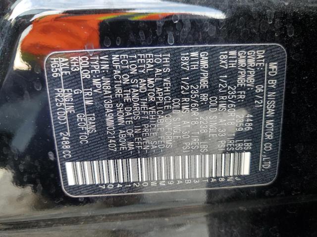 2021 NISSAN ROGUE SV JN8AT3BA9MW021407