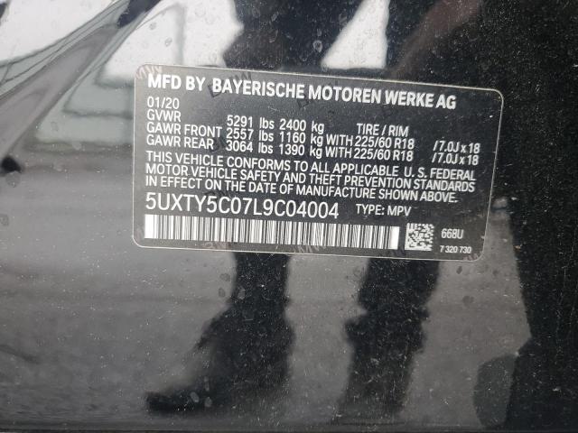 2020 BMW X3 XDRIVE3 - 5UXTY5C07L9C04004