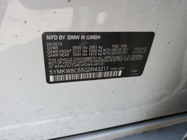 2016 BMW X6 M 5YMKW8C55G0R43211