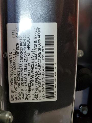 2021 HONDA PASSPORT S 5FNYF8H29MB043636