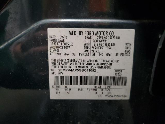 2016 FORD EDGE SPORT 2FMPK4AP5GBC41052