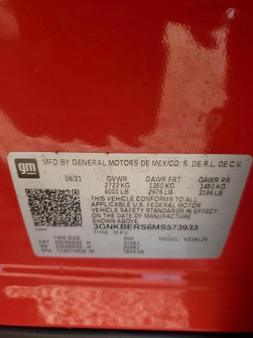 2021 CHEVROLET BLAZER RS - 3GNKBERS6MS573933