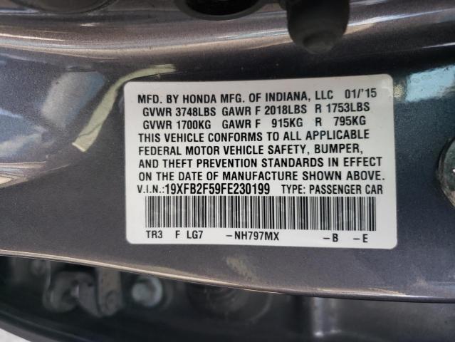 2015 HONDA CIVIC LX - 19XFB2F59FE230199