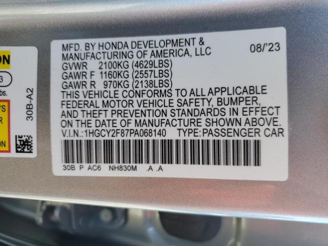 2023 HONDA ACCORD TOU - 1HGCY2F87PA068140