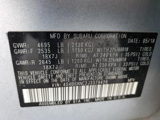 2018 SUBARU OUTBACK 2. - 4S4BSANC2J3379428