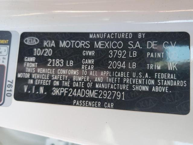 2021 KIA FORTE FE - 3KPF24AD9ME292791
