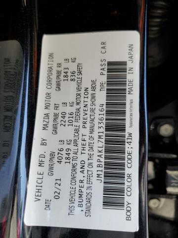2021 MAZDA 3 SELECT JM1BPAKL7M1336164