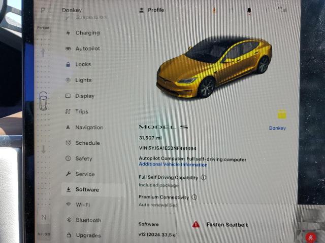 2022 TESLA MODEL S - 5YJSA1E53NF491494