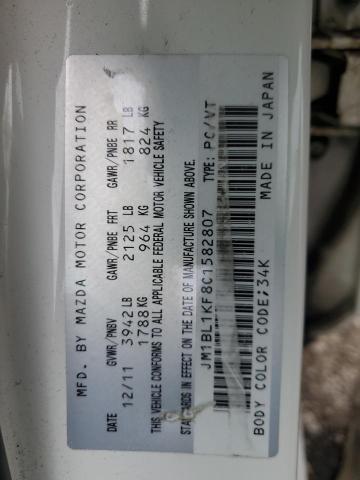 2012 MAZDA 3 I - JM1BL1KF8C1582807