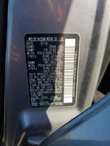 2016 NISSAN JUKE S - JN8AF5MRXGT608663