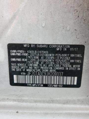 2018 SUBARU CROSSTREK - JF2GTADC9JH209337