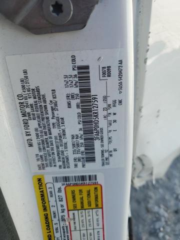2019 FORD FUSION SE 3FA6P0HD5KR127591