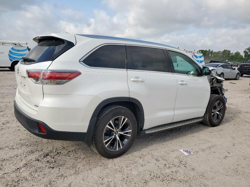 Vin: 5tdkkrfh9gs168845, lot: 57396715, toyota highlander xle 20163