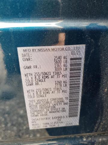 2025 NISSAN MURANO PLA 5N1AZ3DT8SC109013