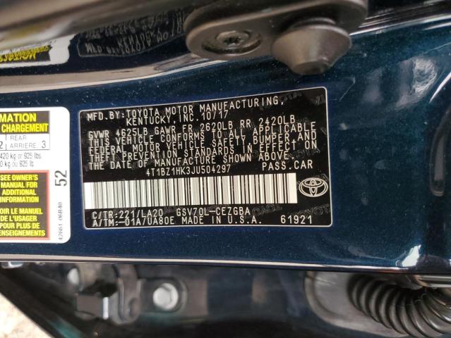 2018 TOYOTA CAMRY XSE - 4T1BZ1HK3JU504297