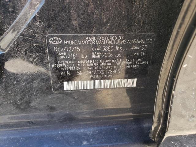 2016 HYUNDAI ELANTRA SE - 5NPDH4AEXGH788651