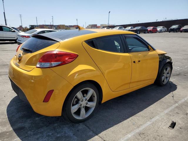 HYUNDAI VELOSTER 2015 yellow  gas KMHTC6AD7FU232505 photo #4