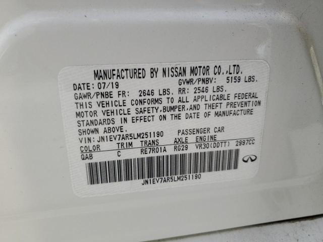 2020 INFINITI Q50 PURE - JN1EV7AR5LM251190