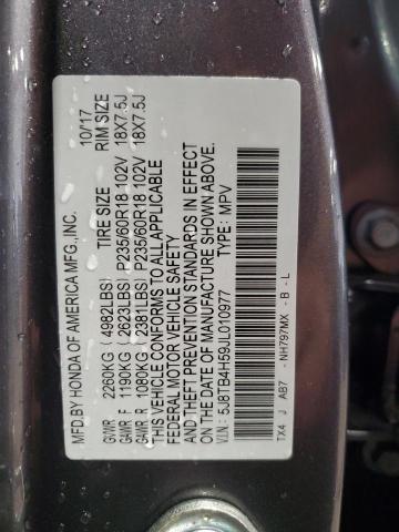 2018 ACURA RDX TECHNO 5J8TB4H59JL010977