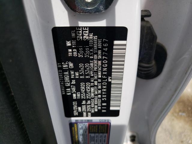 2022 KIA SORENTO SX - 5XYRKDLFXNG077467