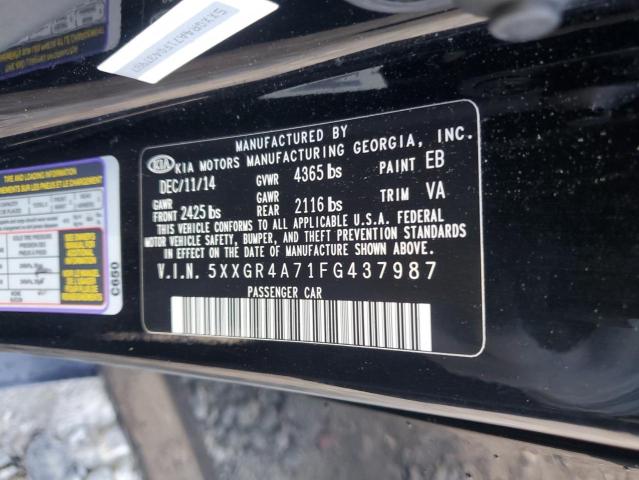 2015 KIA OPTIMA SX - 5XXGR4A71FG437987