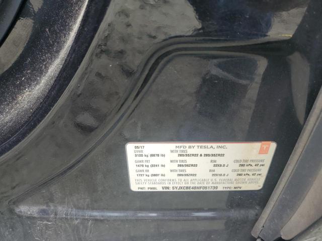 2017 TESLA MODEL X - 5YJXCBE48HF051739