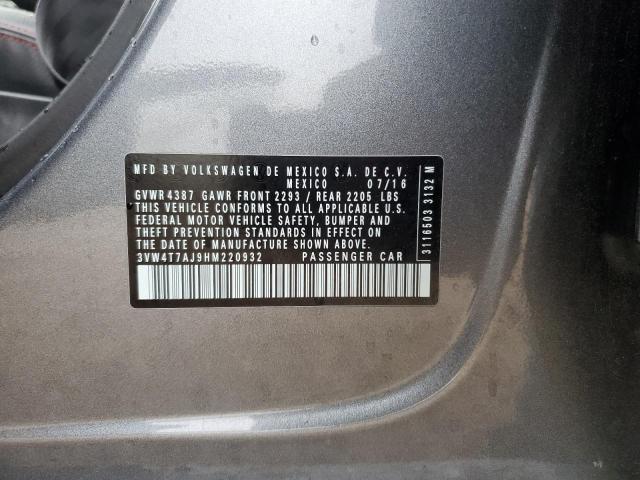 2017 VOLKSWAGEN JETTA GLI - 3VW4T7AJ9HM220932