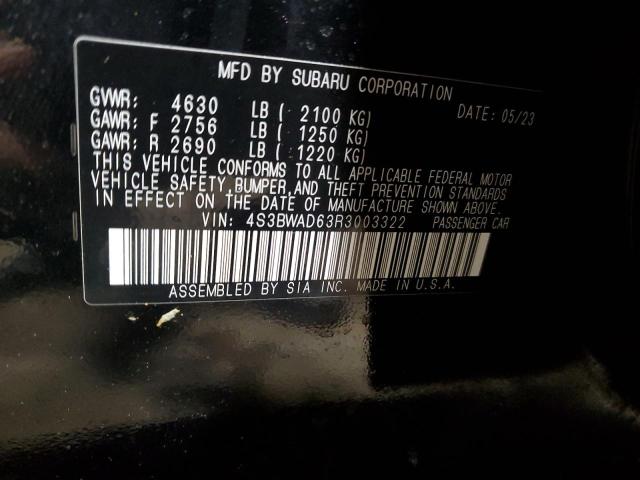 2024 SUBARU LEGACY PRE 4S3BWAD63R3003322
