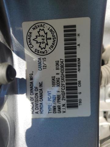 2016 HONDA CIVIC LX - 2HGFC2F5XGH008047