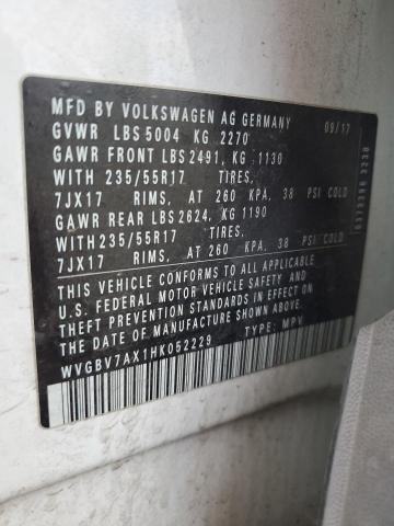 2017 VOLKSWAGEN TIGUAN S - WVGBV7AX1HK052229
