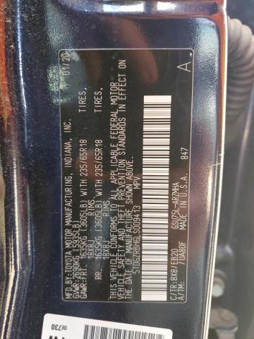 2020 TOYOTA HIGHLANDER - 5TDGZRBH6LS009413