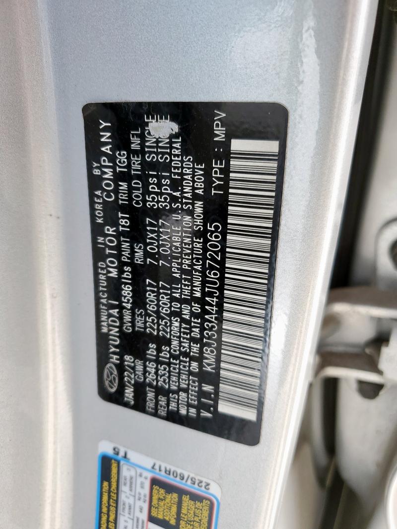 2018 HYUNDAI TUCSON SEL - KM8J33A44JU672065