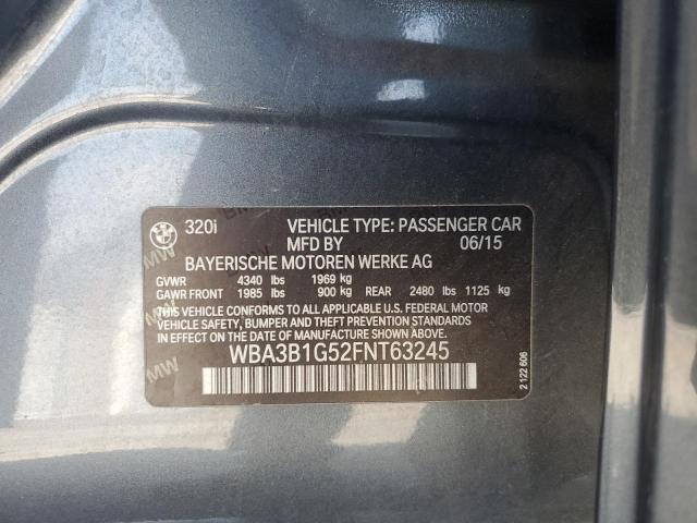 2015 BMW 320 I - WBA3B1G52FNT63245