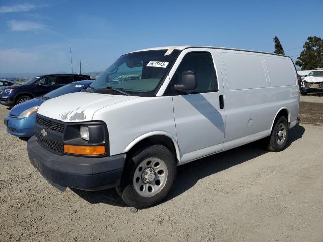 CHEVROLET EXPRESS G1 2009 white  gas 1GCFG15X291118818 photo #1