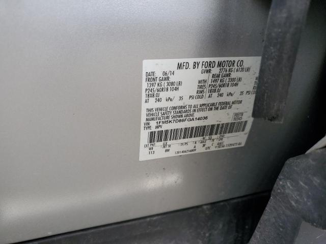 2015 FORD EXPLORER X - 1FM5K7D86FGA14036